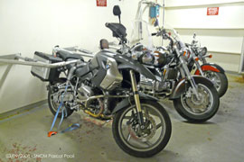 R1200GS sur le bateau