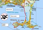 Carte - Presqu'île de Giens