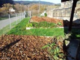 Le potager est prêt pour passer l'hiver.