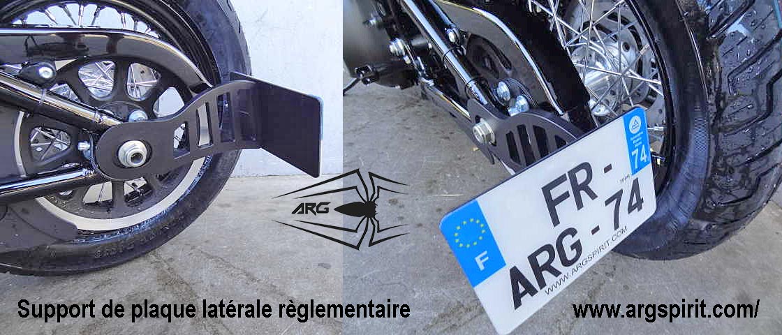 Support De Plaque D'immatriculation Moto Ajustable - Montage Universel Pour Garde-boue Arrière