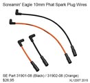 XL1200T 2015 - Screamin' Eagle 10mm Phat Spark Plug Wires - Part 31901-08 ou 31902-08