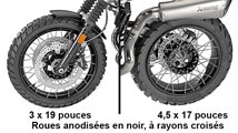 Roues anodisées en noir à rayons croisés