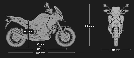 Crosstourer dimensions