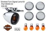 Harley-Davidson Smoked Turn Signal Lens Kit - 69304-02