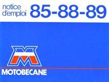 Mobylette MOTOBÉCANE AV 88 | Manuel utilisateur