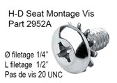 H-D Seat Montage Vis - Part 2952A