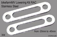 bikefarmMV Lowering Kit RAC