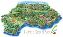 Carte Esterel - Côte d'Azur